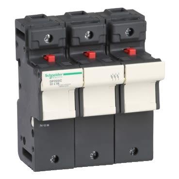Držák pojistek s montáží na lištu DIN 125A 690V ac Schneider Electric 3pólový