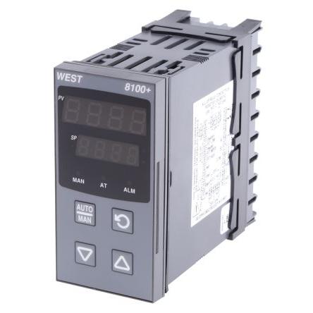 West Instruments PID regulátor teploty, řada: P8100 Lišta DIN, 55 °C, 0 °C, počet výstupů: 1, výstup: Lineární 264V ac,