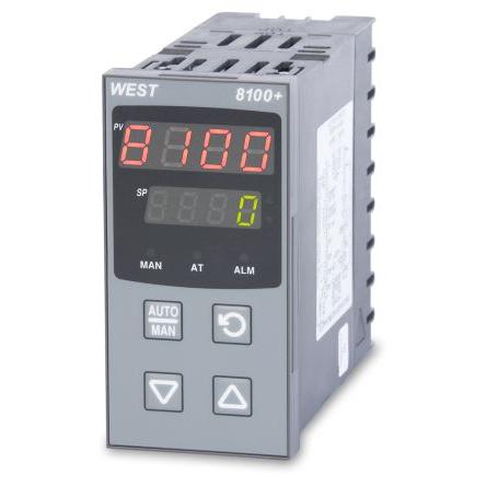 West Instruments PID regulátor teploty, řada: P8100 Lišta DIN, 55 °C, 0 °C 5, počet výstupů: 5, výstup: Relé 65V ac/dc,