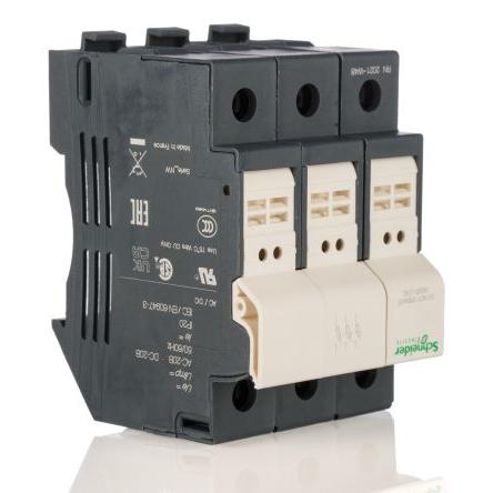 Držák pojistek s montáží na lištu DIN 32A 690V ac Schneider Electric 2pólový