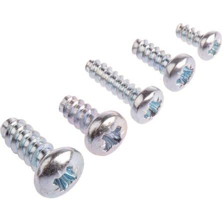 RS PRO Samořezný šroub, Lesklý zinek, Ocel hlavice Kónická, délka: 10 mm
