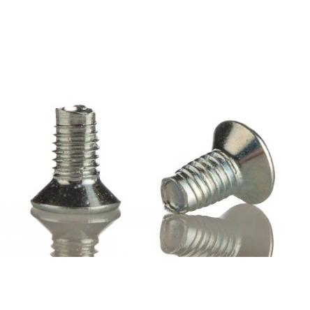 RS PRO Samořezný šroub, Lesklý zinek, Ocel hlavice Zapuštěná, délka: 6 mm