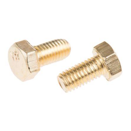 RS PRO Šroub s vnitřním šestihranem, Obyčejný, Mosaz, M5, délka: 10 mm