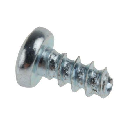 RS PRO Samořezný šroub, Lesklý zinek, Ocel hlavice Kónická, délka: 6 mm