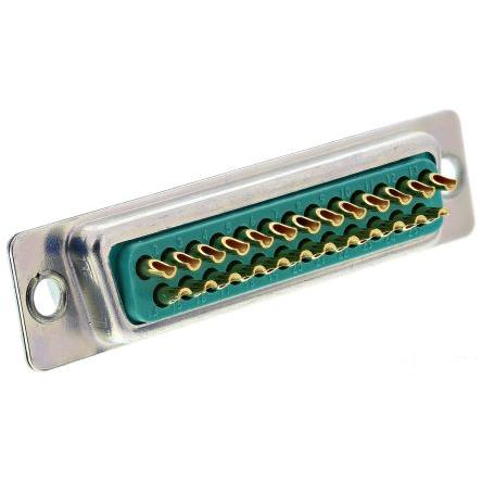 RS PRO Konektor D-Sub, počet kontaktů: 25, orientace těla: Rovný 2.77 mm, Montáž do panelu Vnitřní, D-SUB, 750V, B