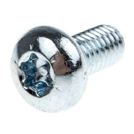 RS PRO Bezpečnostní šroub, Lesklý zinek Kónická hlavice, Ocel, M6, délka: 12 mm