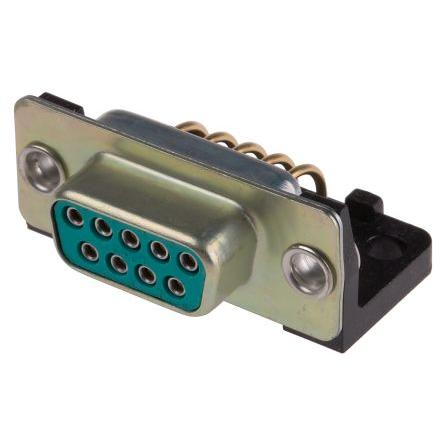RS PRO Konektor D-Sub, počet kontaktů: 9, orientace těla: Pravý úhel, Průchozí otvor Vnitřní, 750V, D