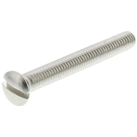 RS PRO Šroub s nízkou půlkulovou hlavou Drážka, Nikl, Mosaz hlavice Vyvýšený (zápustný) 30 mm