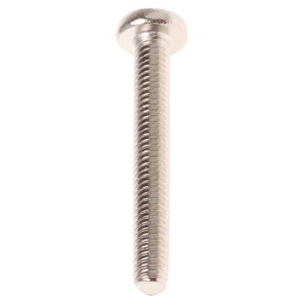 RS PRO Šroub s nízkou půlkulovou hlavou Pozidriv, Nikl, Mosaz hlavice Kónická 30 mm