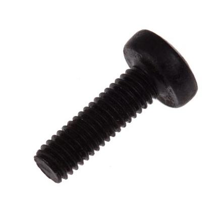 RS PRO Šroub s nízkou půlkulovou hlavou Pozidriv, Černá pasivovaná, Ocel hlavice Kónická 10 mm