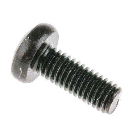 RS PRO Šroub s nízkou půlkulovou hlavou Pozidriv, Černá pasivovaná, Ocel hlavice Kónická 16 mm