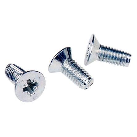 RS PRO Samořezný šroub, Lesklý zinek, Ocel hlavice Zapuštěná, délka: 12 mm