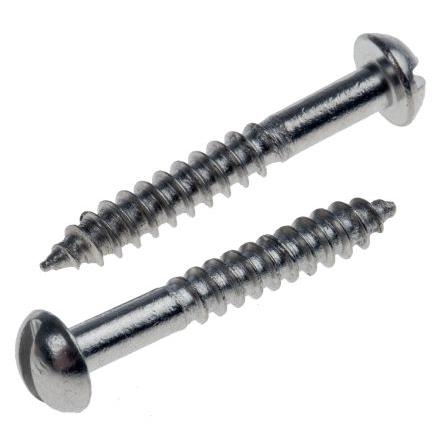 RS PRO Vrut Drážka, Obyčejný, Nerezová ocel Kulatý hlavice, Metrické, délka: 20 mm