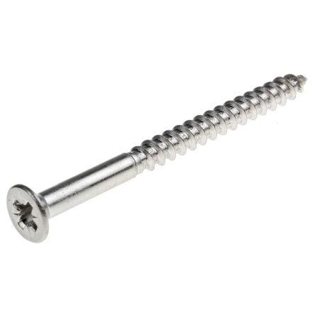 RS PRO Vrut Pozidriv, Obyčejný, Nerezová ocel Zapuštěná hlavice, Metrické, délka: 50 mm