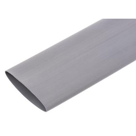 RS PRO Teplem smrštitelné bužírky průměr 25.4 mm Šedá smršťovací poměr 2:1 Polyolefin 1.2m