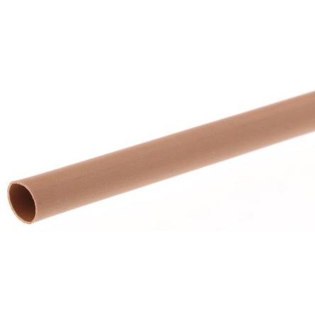 RS PRO Teplem smrštitelné bužírky průměr 4.8 mm Hnědá smršťovací poměr 2:1 Polyolefin 1.2m