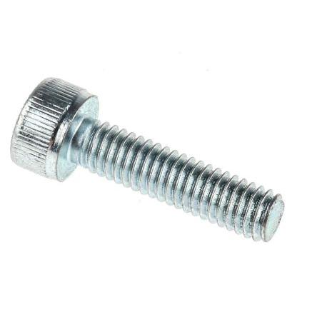 RS PRO Šroub s vnitřním šestihranem, Obyčejný, Ocel hlavice Vnitřní šestihran, M4, M4, délka: 16 mm