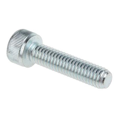 RS PRO Šroub s vnitřním šestihranem, Obyčejný, Ocel hlavice Vnitřní šestihran, M6, M6, délka: 25 mm
