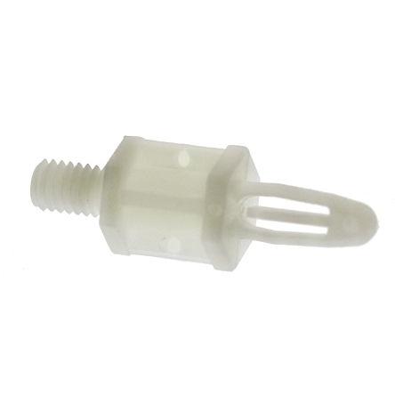 Essentra Distanční díl s čepy MSCBS 6 01 Rozpěrka desky plošných spojů Nylon pro 4 mm PCB otvor a 4 mm otvor ve skříni a