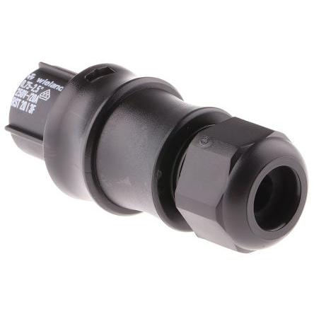 Wieland Konektor pro osvětlení, řada: RST20i3 Kabel Vnitřní Kulatý Objímka 20A, IP68 barva Černá, formát pólů: 3
