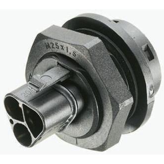 Wieland Konektor pro osvětlení, řada: RST20i3 Kabel Vnější Kulatý Objímka 20A, IP68 barva Černá, formát pólů: 3