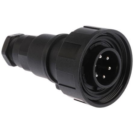 Kulatý konektor, počet kontaktů: 6, Kabel, velikost: Standard Bulgin, pohlaví kontaktu: Vnější, orientace těla: Rovný
