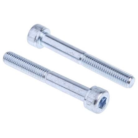 RS PRO Šroub s vnitřním šestihranem, Obyčejný, Ocel hlavice Vnitřní šestihran, M8, M8, délka: 60 mm