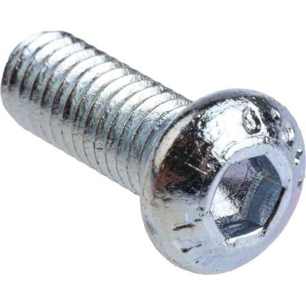 RS PRO Šroub s vnitřním šestihranem, Lesklý zinek, Ocel hlavice Vypouklý s vnitřním šestihranem, M6, M6, délka: 16 mm