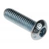 RS PRO Šroub s vnitřním šestihranem, Lesklý zinek, Ocel hlavice Vypouklý s vnitřním šestihranem, M6, M6, délka: 20 mm