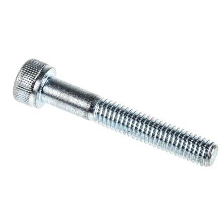 RS PRO Šroub s vnitřním šestihranem, Leskle pozinkovaný, Ocel hlavice Vnitřní šestihran, M6, M6, délka: 40 mm