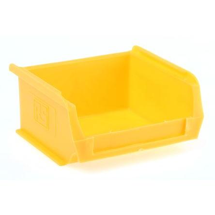 Skladovací zásobník barva Žlutá Polypropylen Přenosné 50 mm x 100 mm x 90 mm RS PRO