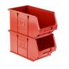 Skladovací zásobník barva Červená Polypropylen Přenosné 130 mm x 150 mm x 240 mm RS PRO