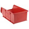 Skladovací zásobník barva Červená Polypropylen Přenosné 130 mm x 205 mm x 350 mm RS PRO
