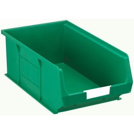 Skladovací zásobník barva Zelená Polypropylen Přenosné 130 mm x 205 mm x 350 mm RS PRO