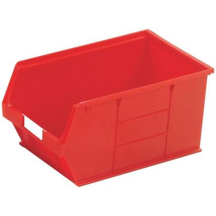 Skladovací zásobník barva Červená Polypropylen Přenosné 181 mm x 205 mm x 350 mm RS PRO
