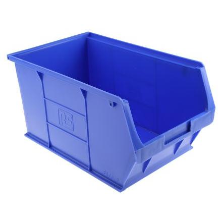 Skladovací zásobník barva Modrá Polypropylen Přenosné 181 mm x 205 mm x 350 mm RS PRO