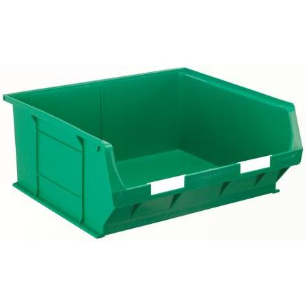 Skladovací zásobník barva Zelená Polypropylen Přenosné 180 mm x 419 mm x 376 mm RS PRO