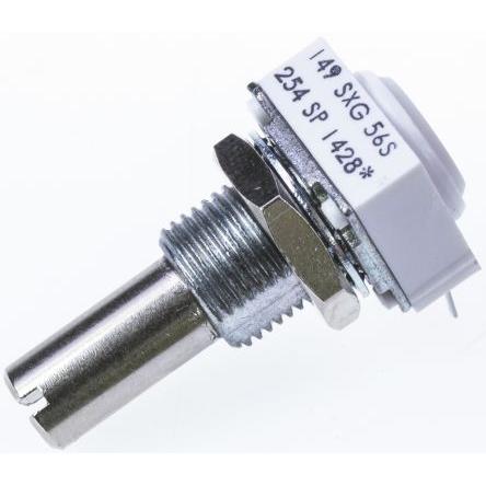 Potenciometr, průměr hřídele: 6.35 mm 1otáčkový, řada: 149 250 kΩ 10 % 1 W 14910F0GJSX10254KA Rotační, Montáž do panelu,
