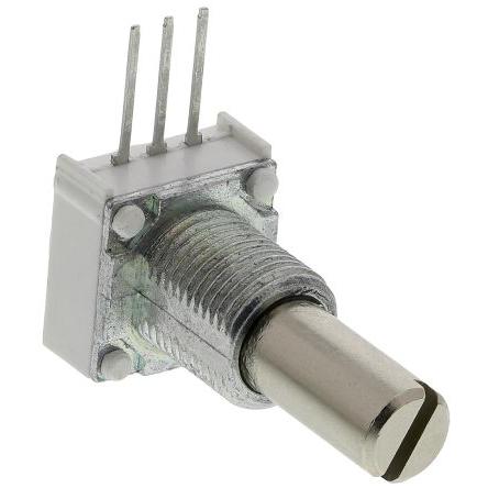 Potenciometr, průměr hřídele: 6.35 mm 1otáčkový, řada: 149 500 kΩ 10 % 1 W 14910F0GJSX10504KA Rotační, Montáž do panelu,