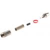 RS PRO Zásuvka RCA, orientace těla: Rovný, Přírodní, Černá, Kabel, pokovení: Nikl 5A, 150 V ac, 200V dc, materiál