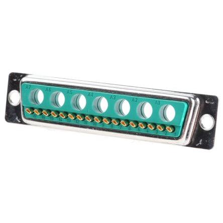 FCT from Molex Konektor D-Sub, řada: FM, počet kontaktů: 24, orientace těla: Rovný, Montáž do panelu Vnější, D-SUB,