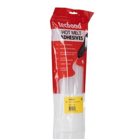Power Adhesives Tavné lepidlo, Průhledné 300 mm Tkanina na papírové karty, Dřevo