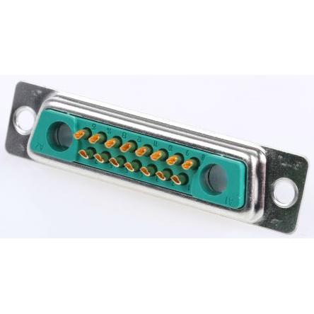 FCT from Molex Konektor D-Sub, řada: FM, počet kontaktů: 17, orientace těla: Rovný, Montáž do panelu Vnitřní, D-SUB, 1kV