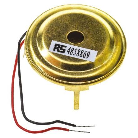 Součást piezoelektrického bzučáku 30V dc 1 V dc 85 dB, Montáž do panelu 4.5 mm Nepřetržité Externí RS PRO