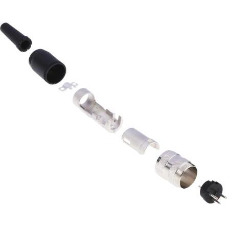 Amphenol Industrial Zástrčka DIN, řada: C 091 A, počet kontaktů: 3, velikost: M16, 300V, orientace těla: Rovný, IP40 4A