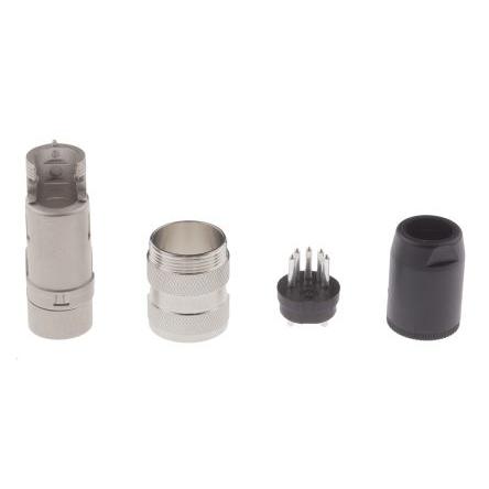 Amphenol Industrial Zástrčka DIN, řada: C 091 A, počet kontaktů: 5, velikost: M16, 100V, orientace těla: Rovný, IP40 4A