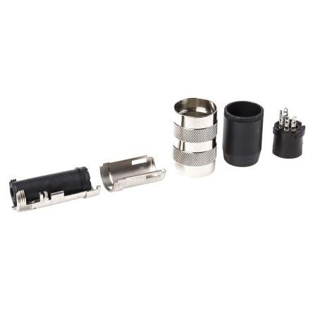 Amphenol Industrial Zásuvka DIN, řada: C 091 A, počet kontaktů: 5, velikost: M16, 100V, orientace těla: Rovný, IP40 4A