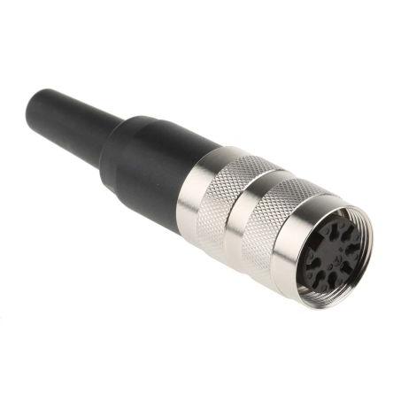 Amphenol Industrial Zásuvka DIN, řada: C 091 A, počet kontaktů: 7, velikost: M16, 100V, orientace těla: Rovný, IP40 4A