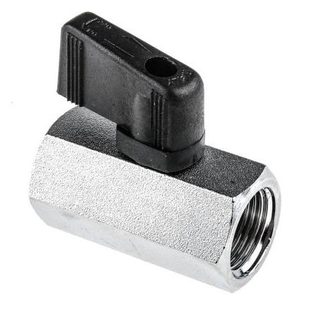 Hydraulický kulový ventil, řada: RS PRO, materiál tělesa: Chromovaná mosaz G RS PRO