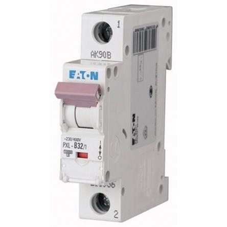 Eaton Miniaturní jistič, rozsah: PXL 1pólový 32A vypínací výkon 10 kA, charakteristika: Typ C, rozsah: xPole 400V ac 48